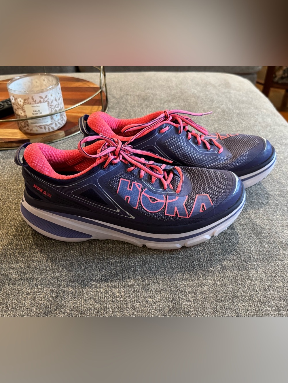 Hoka One Bondi Women's Purple & Pink Athletic Running Shoes